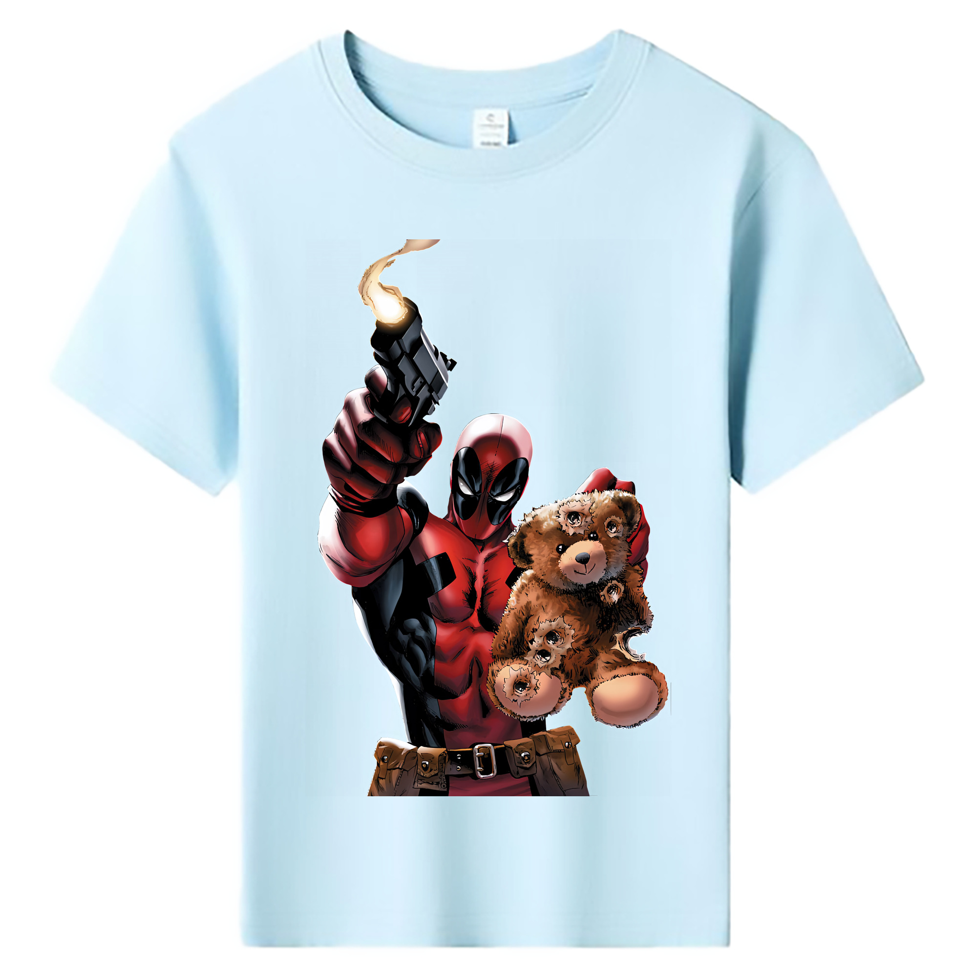 （画像用） Deadpool デッドプール 綿100％キッズTシャツ（フロントプリント）